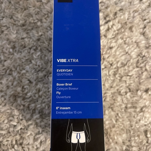 Saxx Vibe Extra Boxer Briefs Men Size L Black Everyday 2 Pack NWT Ballpark Pouch - Picture 5 of 5